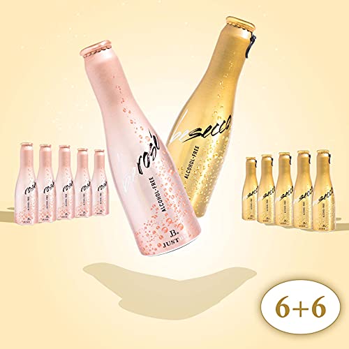 JUST BE BeSecco + BeRosé sin alcohol | vino blanco espumoso y vino rosado sin alcohol | piccolo frizzante, vino frizzante, vino espumoso sin alcohol, vino sin alcohol (12)