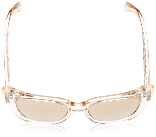 Just Cavalli JC782S-57G Gafas de Sol, Shiny Beige/Mirror Brown, 53 para Mujer