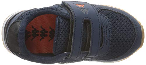 Kappa Mohan 5 V INF, Zapatillas Deportivas Unisex bebé, Azul Marino/Naranja, 25 EU