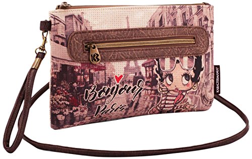 Karactermania Betty Boop Streets Bolso Bandolera, 28 cm, Beige