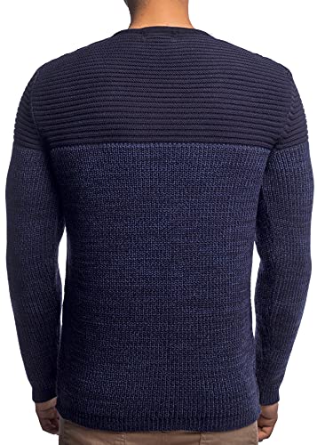 Karl's People K-114 - Jersey de punto para hombre, estilo callejero azul marino L