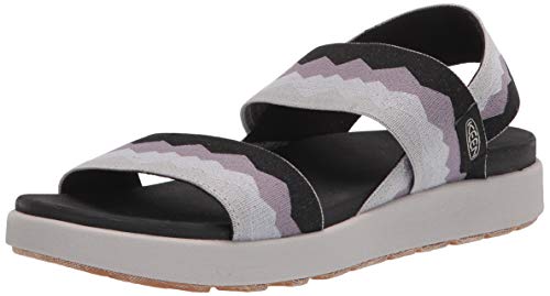 Keen ELLE Backstrap-W, Sandalia. Mujer, Black Thistle, 38 EU