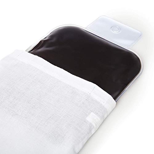 Kerafactum® almohada Moor Moor naturales adecuados como cojines de respaldo amarrar de color cojín de calor: transparente con funda de algodón