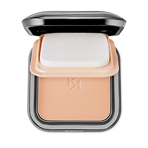 KIKO Milano Weightless Perfection Wet And Dry Powder Foundation N80 | Base compacta en polvo uniformadora de acabado mate, SPF 30