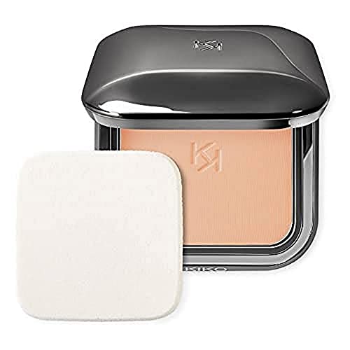 KIKO Milano Weightless Perfection Wet And Dry Powder Foundation N80 | Base compacta en polvo uniformadora de acabado mate, SPF 30