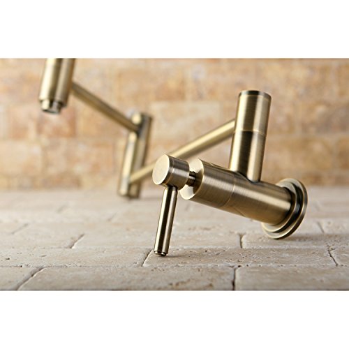 Kingston Brass KS8103DL Concord Pot Filler, Vintage Brass by Kingston Brass