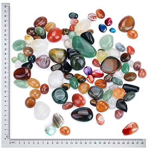 Kit de más de 60 piezas Mini Piedras naturales variadas para joyería DIY sobre 180g