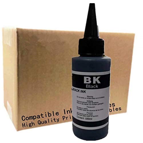 Kit de recambio de tinta para impresora de inyección de tinta para PG 645 CL 646 PG 740 CL 741 PG 810 CL 811 PG 830 CL 831 PG 840 CL 841 PGI 170 CLI 171 PGI 270 CLI 271 25 6 1500 151 (100ML 4 Negro)