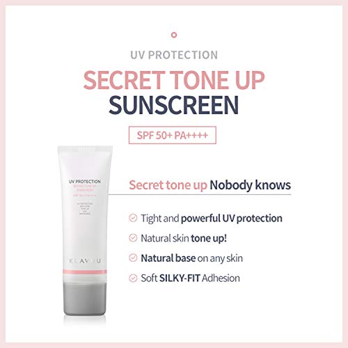 KLAVUU Protección UV secret tonificante protector solar spf 50+ PA ++++ 50ml / 1.69 fl.oz. - cuidado antiarrugas y radiante, fórmula sedosa para el control del sebo