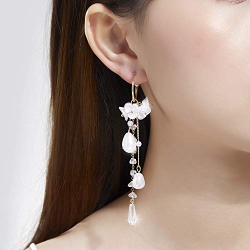 KRUCKEL Peach Blossom Flower Dangle Earrings - 7079161