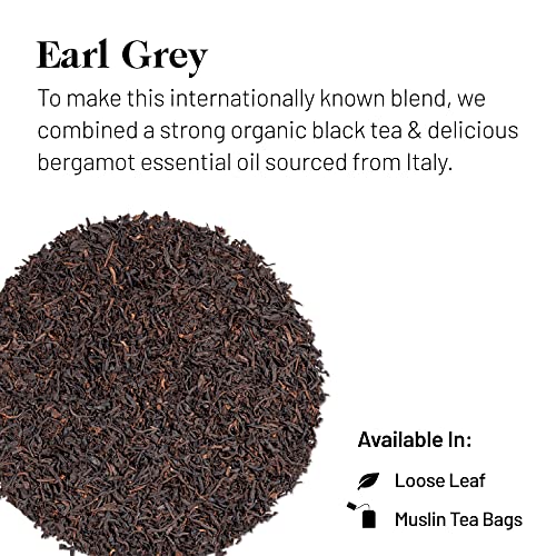 Kusmi Tea - Earl Grey Bio - Té negro orgánico con bergamota - Lata de 100g