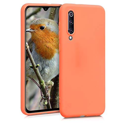 kwmobile Carcasa para Xiaomi Mi 9 SE - Funda para móvil en TPU Silicona - Protector Trasero en Papaya