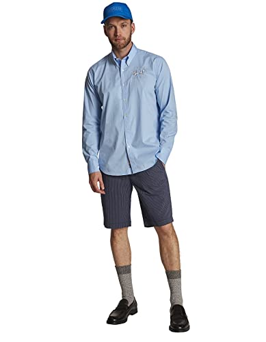 La Martina - Camisa de Hombre Regular fit, Campanilla Azul, Man, M