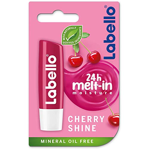 Labello Cherry Fruity Shine Lip Gloss Balm SPF 10 by Labello