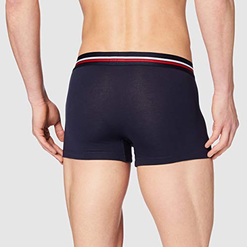 Lacoste 5H3413 Boxer Corto para Hombre, Marine/Blanc, M (Pack de 3)