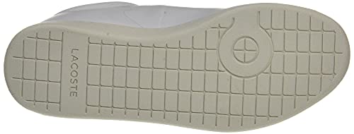 Lacoste Carnaby EVO 0121 1 SFA, Zapatillas Mujer, Wht/Lt Grn, 38 EU