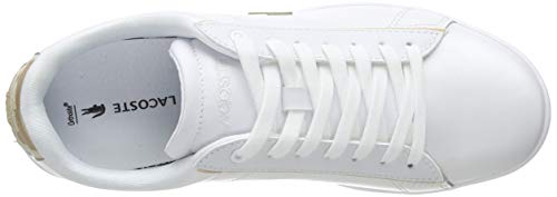 Lacoste Carnaby EVO 118 6 SPW, Zapatillas Mujer, White/Gold, 36 EU