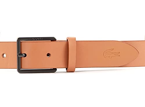 Lacoste Elegance Plain Smooth Leather Belt W110 Brown Sugar - recortable