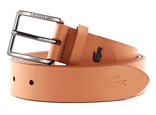 Lacoste Elegance Plain Smooth Leather Belt W90 Brown Sugar - recortable