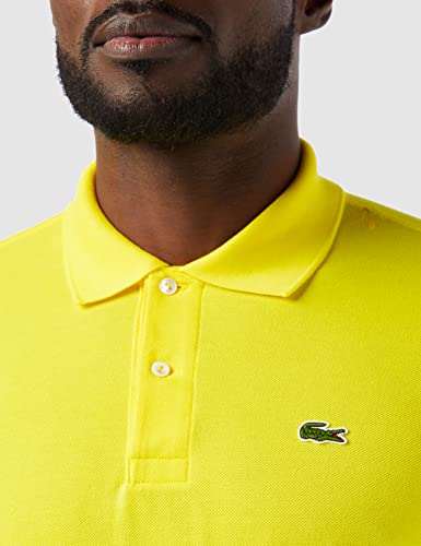 Lacoste L1212 Camisa Polo, Hombre, Amarillo (Lupin), XS