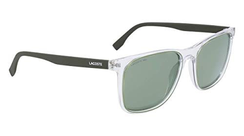 Lacoste L882S-317 Gafas, Crystal/Khaki, 55/18/145 para Hombre