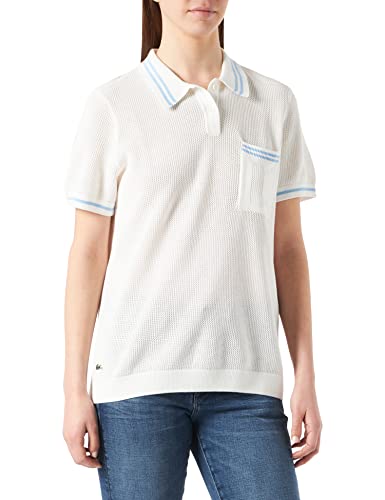 LACOSTE L!VE AF1688 Sudaderas, Farine/Panorama, 34 para Mujer