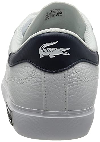 Lacoste POWERCOURT 0721 2 SMA, Zapatillas Hombre, Wht/Nvy/Red, 43 EU