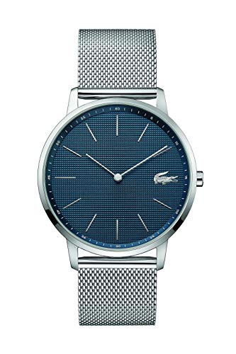 Lacoste Reloj Analógico de Cuarzo Clásico para Hombre con Correa de Acero Inoxidable 2011005