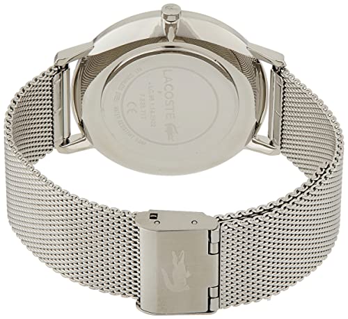 Lacoste Reloj Analógico de Cuarzo Clásico para Hombre con Correa de Acero Inoxidable 2011005