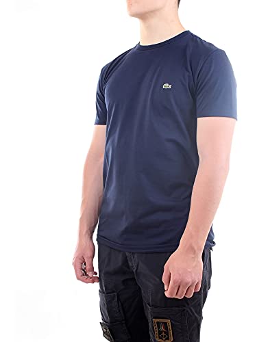 Lacoste TH6709, Camiseta para Hombre, Azul (Marine), XL (Talla del fabricante: 6)