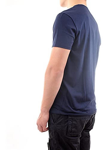 Lacoste TH6709, Camiseta para Hombre, Azul (Marine), XL (Talla del fabricante: 6)