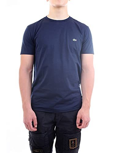 Lacoste TH6709, Camiseta para Hombre, Azul (Marine), XL (Talla del fabricante: 6)