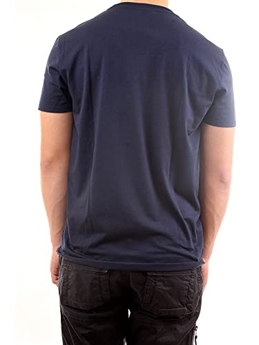 Lacoste TH6709, Camiseta para Hombre, Azul (Marine), XL (Talla del fabricante: 6)