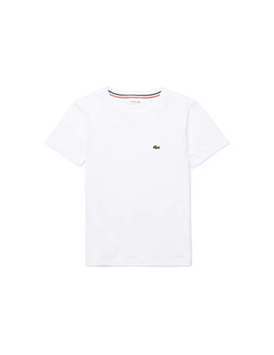 Lacoste TJ1442 Camiseta, Blanco (001), 8 Jahre Unisex niños