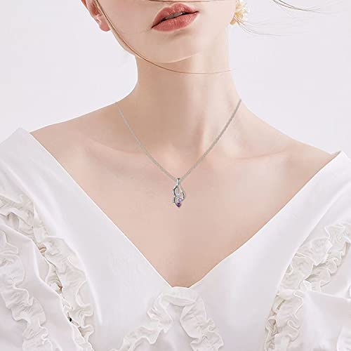 Lam Hub Fong Colgante Mujer Collar Mujer Plata con 3 Nombre Personalizado Colgantes Grabados Regalo para Mujer