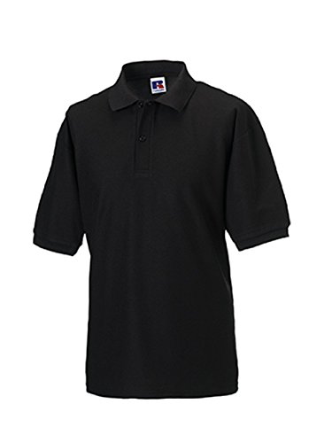 (Large, Black) - Jerzees Classic Polo Shirt