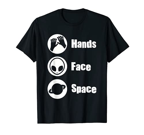 Las manos se enfrentan a la parodia espacial Los amantes Camiseta