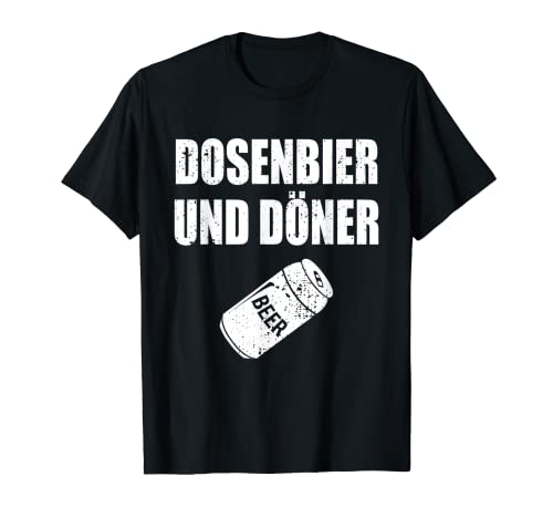 Latas de cerveza y Döner Saufen cerveza alcohol, frases divertidas. Camiseta