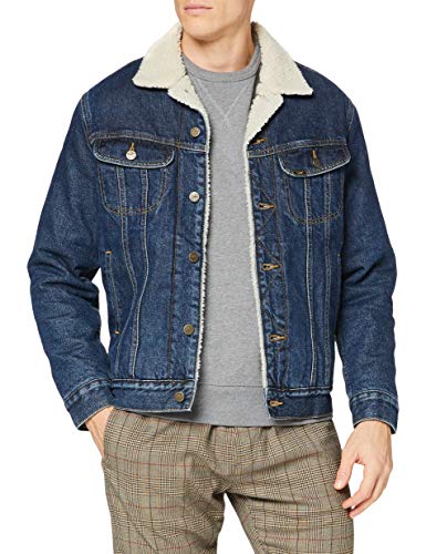 Lee Sherpa Jacket, Chaqueta Vaquera, Hombre, Azul (Stone Clayton), XL