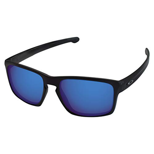 LenzReborn Reemplazo de lente polarizada para Oakley Sliver OO9262 Sunglass - Más opciones, Azul marino - Espejo polarizado, Talla única