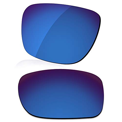 LenzReborn Reemplazo de lente polarizada para Oakley Sliver OO9262 Sunglass - Más opciones, Azul marino - Espejo polarizado, Talla única