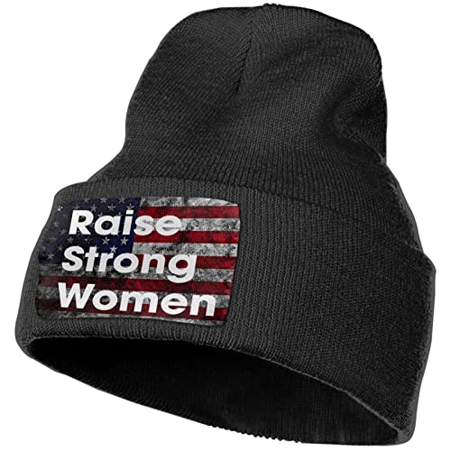 Levantar Mujeres Fuertes otoño Invierno cálido Beanie Hombres Mujeres Unisex cráneo Punto Sombrero Gorra