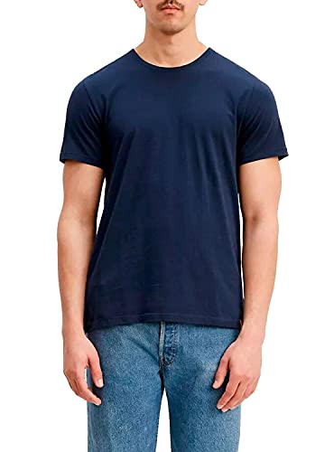 Levi's 2Pk Crewneck 1 Vaqueros Skinny, 2 Pack Slim Crew Dress Blues/White, XXL (Pack de 2) para Hombre