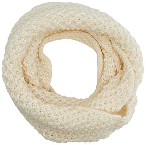 Levi's Classic Knit Infinity Bufanda para clima frío, crema, Talla única para Mujer