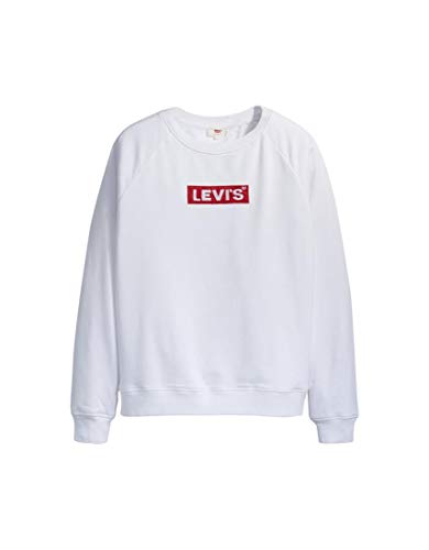 Levi's Relaxed Graphic Sudadera, Blanco (Crew Box Taba White+ 0092), X-Large para Mujer