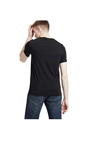 Levi's Slim 2Pk Crewneck 1 Vaqueros Skinny, Two-Pack tee Black + Black, XXL 2 para Hombre