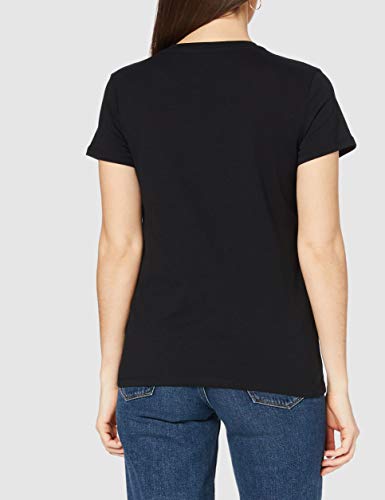 Levi's The Perfect tee Camiseta, Mineral Black, L para Mujer