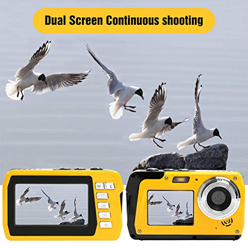 Lincom Camara Acuatica Camara de Fotos Acuatica 2.7K Cámara Full HD 48.0 MP con Pantalla Dual para Selfie Camaras Acuatica Submergible Resistente