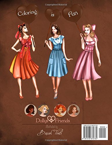 Lolita Fashion Coloring Book Dollys and Friends: Volume 1 (Dollys and Friends Coloring Books)