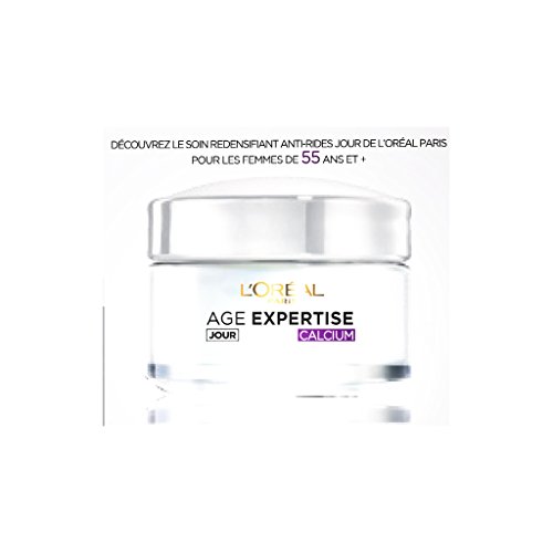 L'Oréal Paris - Age Expertise - Soin Jour Hydratant Anti-Rides Redensifiant au Calcium - 55 ans+ - 50 mL